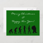 Evolution Of Santa Claus Feiertagspostkarte (Vorne/Hinten)