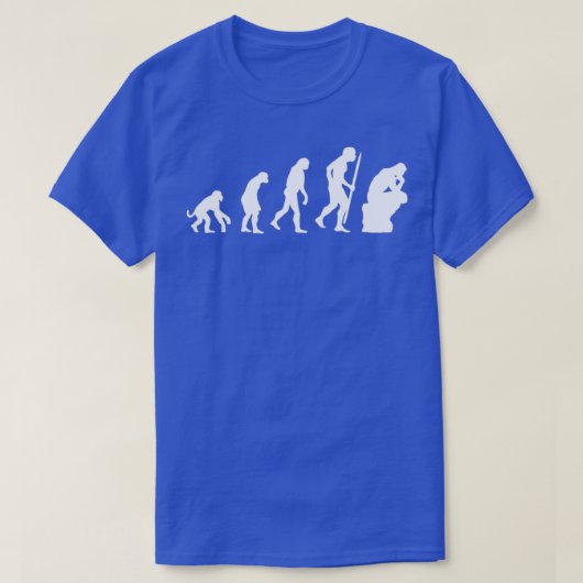 Evolution of the thinker philosophy philosopher T-Shirt (Design vorne)