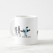 evolution of woman female dentist kaffeetasse (Vorderseite Links)