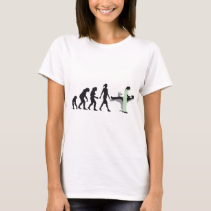 evolution of woman female dentist T-Shirt
