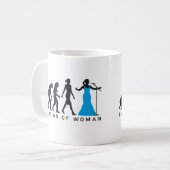 Evolution of woman female opera singer kaffeetasse (Vorderseite Links)
