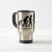 evolution of woman jogging reisebecher (Vorderseite Links)
