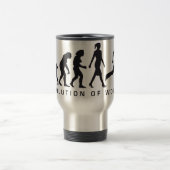evolution of woman jogging reisebecher (Mittel)