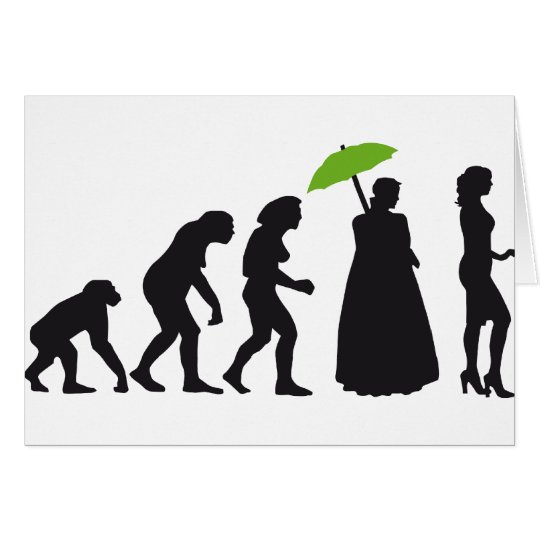 evolution of woman karte