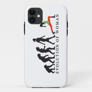 evolution of woman yoga position Case-Mate iPhone hülle