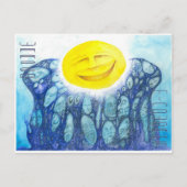 Evolution Orange Postkarte (Vorderseite)