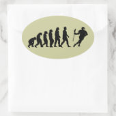 Evolution Ovaler Aufkleber (Tasche)