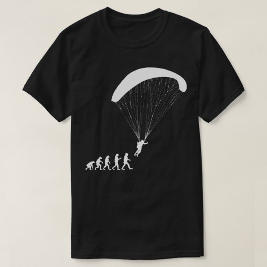 Evolution Paraglider Pilot Funny T-Shirt (Design vorne)