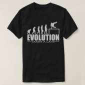 Evolution Parkour Freerunning Backflip Freestyle R T-Shirt (Design vorne)