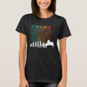 Evolution Piano Musician Keyboard Orchestra T-Shirt (Vorderseite)