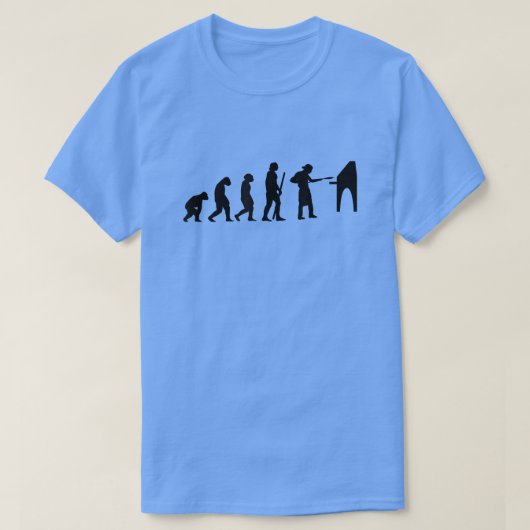 Evolution Pizza Lieferung Typ essen Pizza Es T-Shirt (Design vorne)