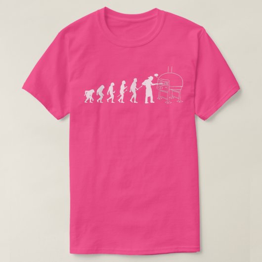 Evolution Pizza Lieferung Typ essen Pizza Es T-Shirt (Design vorne)