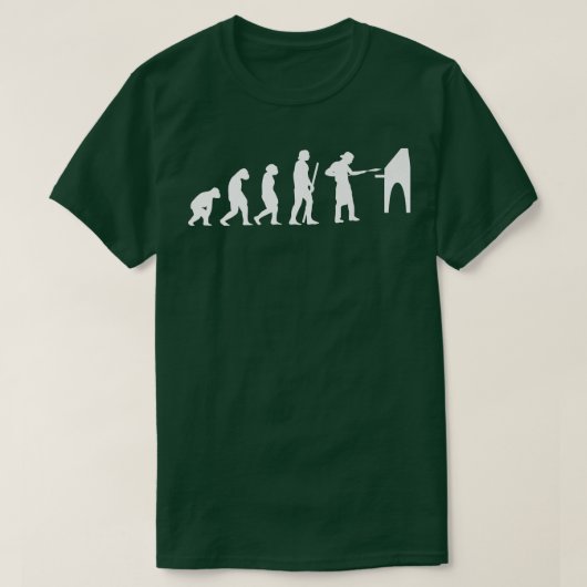 Evolution Pizza Lieferung Typ essen Pizza Es T-Shirt (Design vorne)
