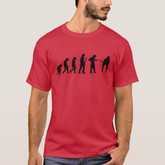 Evolution Pizza Lieferung Typ essen Pizza Es T-Shirt