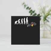 Evolution Polizeibeamter Lieutenant Crime Scene Feiertagskarte (Stehend Vorderseite)