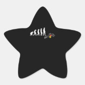 Evolution Polizeibeamter Lieutenant Crime Scene Stern-Aufkleber (Vorderseite)