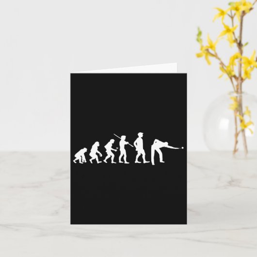 Evolution Pool Funny Pool Player Billard Player Karte (Gelbe Blume)