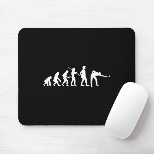 Evolution Pool Funny Pool Player Billard Player Mousepad (Mit Mouse)