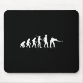 Evolution Pool Funny Pool Player Billard Player Mousepad (Vorne)