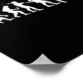 Evolution Pool Funny Pool Player Billard Player Poster (Ecke)