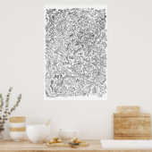 Evolution Poster - Baum des Lebens - Schwarz und W (Küche)