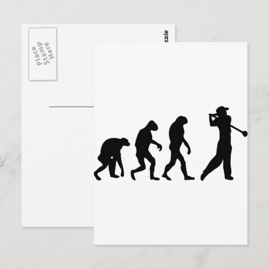 Evolution Postkarte (Vorne/Hinten)