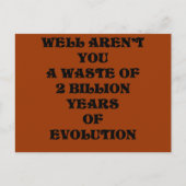 Evolution Postkarte (Vorderseite)