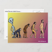 Evolution Postkarte (Vorne/Hinten)