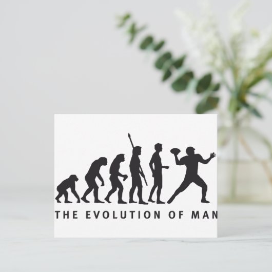 Evolution Postkarte (Stehend Vorderseite)