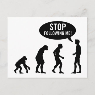 Evolution Postkarte