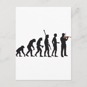 Evolution Postkarte