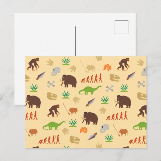 Evolution Postkarte (Vorne/Hinten)