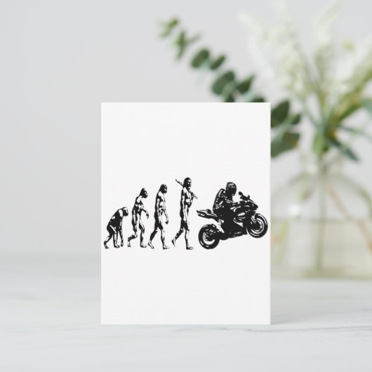 Evolution Postkarte (Stehend Vorderseite)