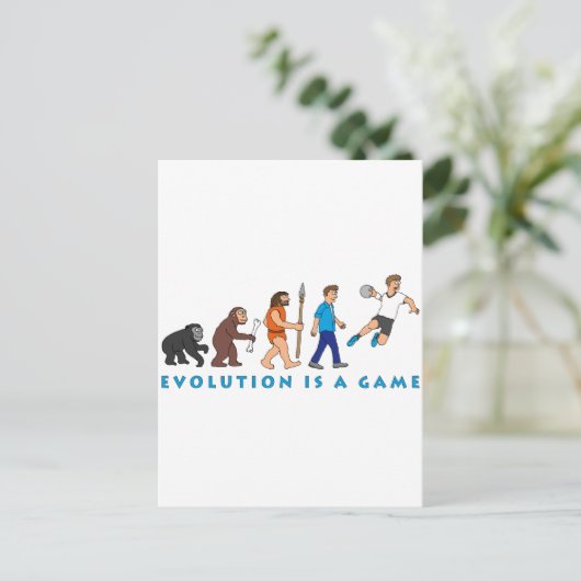 Evolution Postkarte (Stehend Vorderseite)