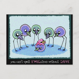Evolution Postkarte