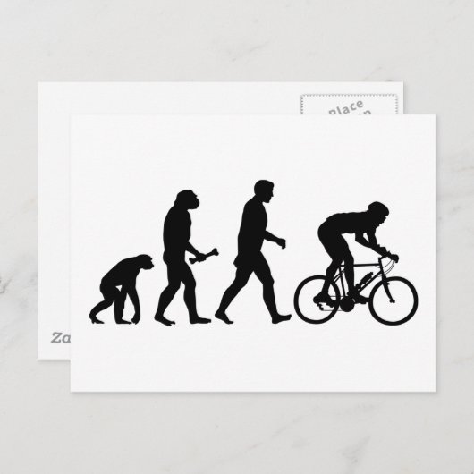 Evolution Postkarte (Vorne/Hinten)