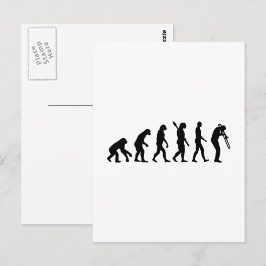 Evolution Postkarte (Vorne/Hinten)