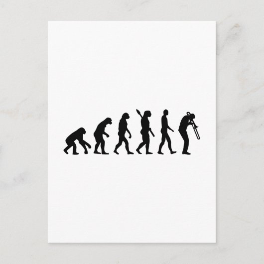 Evolution Postkarte (Vorderseite)