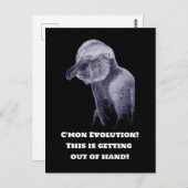 Evolution Postkarte (Vorne/Hinten)