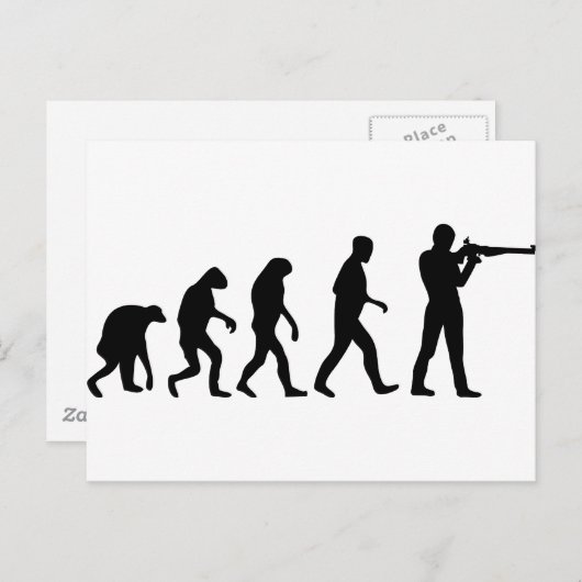 Evolution Postkarte (Vorne/Hinten)