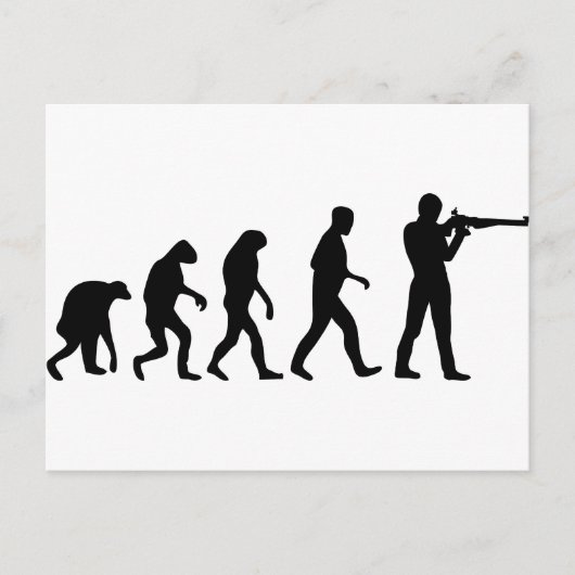 Evolution Postkarte (Vorderseite)