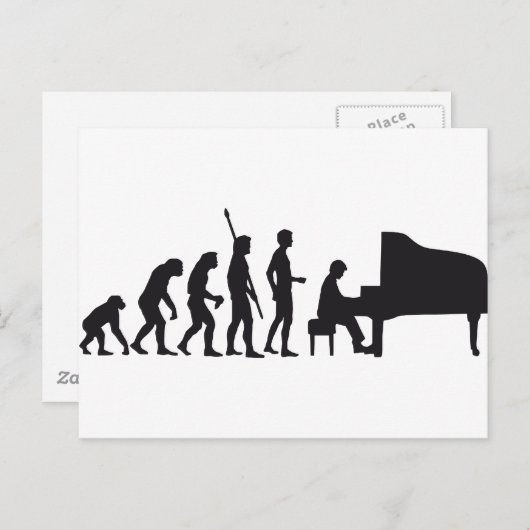 Evolution Postkarte (Vorne/Hinten)