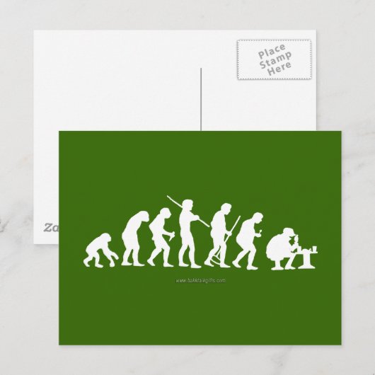 Evolution... Postkarte (Vorne/Hinten)