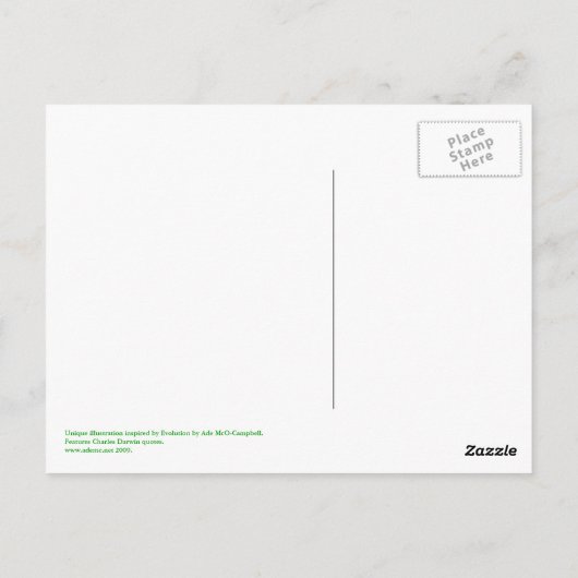 Evolution Postkarte (Rückseite)