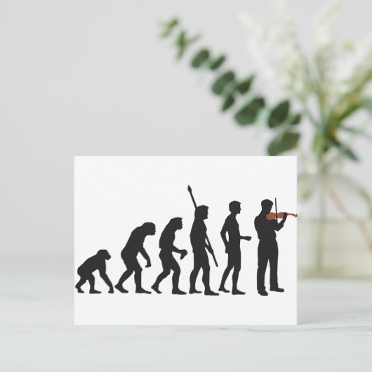 Evolution Postkarte (Stehend Vorderseite)