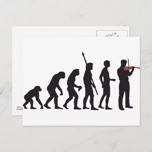 Evolution Postkarte (Vorne/Hinten)