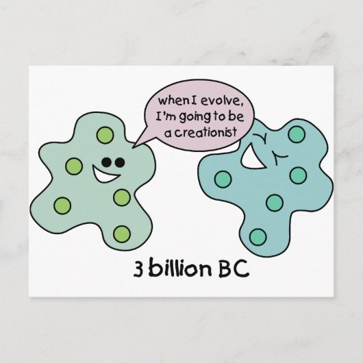 Evolution Postkarte (Vorderseite)