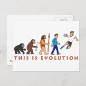 Evolution Postkarte (Vorne/Hinten)