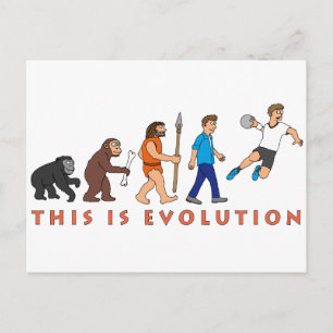 Evolution Postkarte