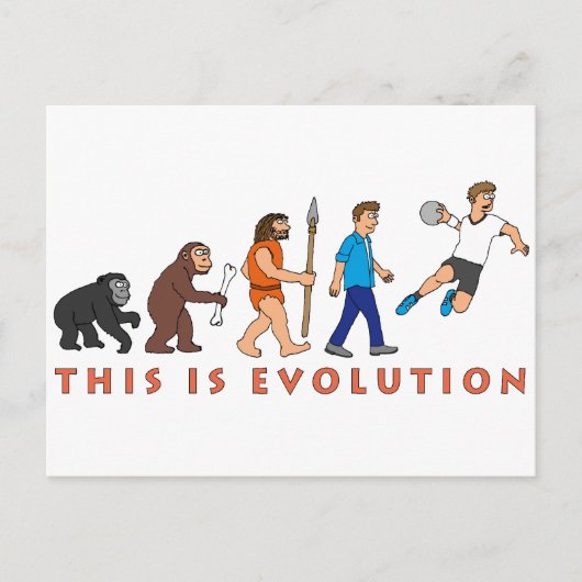 Evolution Postkarte (Vorderseite)